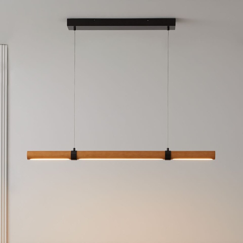 Linear Wood LED Pendant | West Elm Australia